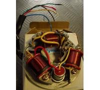 STATORE /SUPPORTO BOBINE PIAGGIO VESPA 12-150 VARI MODELLI ANNI 60-70 (CON PUNTE