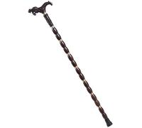 Statta in legno massiccio in legno massiccio a piedi a piedi africano rubinetto ebano cucitura adatto per regali di vecchiaia stampella-11.19 Woodencanes per uomini e donne decora Aqiong