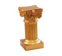 Statua a colonna romana in miniatura, piedistallo per matrimonio, decorazione per la casa, oro, 3,3 x 6,8 cm