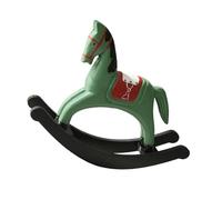 Statua a forma di cavallo a dondolo, realistica intagliata a mano, ornamento per famiglia, amici, adulti, uomini, donne, casa, ufficio, studio, scrivania