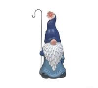 Statua a forma di gnomo da giardino con lanterna in resina resistente alle | Resina resistente ai raggi UV per tutte le condizioni atmosferiche, design dipinto a mano, per esterni, cortile, alto