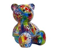 Statua a forma di orso seduto, in resina, alla moda, in miniatura, decorazione per la casa per soggiorno, scrivania, armadietto, giardino, porta TV, dormitorio, studio, arredamento per vacanze