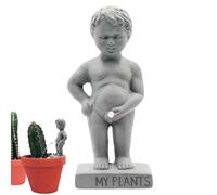 Statua a forma di ragazzo che fa pipì - Scultura da giardino | Paletto per irrigazione per la casa | Statua stagno per interni ed esterni, divertente decorazione per piante, idea regalo unica per