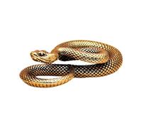 Statua a forma di serpente in bronzo, realistica, ad alta simulazione, statuetta fortuna, elegante decorazione per la casa, ornamento per mensole per una buona energia, pezzo decorativo artistico a