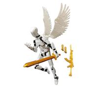 Statua Action Figure | Altezza: ca. 13,7 cm (5,39") Figura mobile 3D - Robot mobile con giunti flessibili per la decorazione della scrivania. Aggiunge creatività e divertimento alla tua collezione.