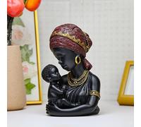 Statua Africana Di Madre E Figlio Da Collezione, Africana, Per