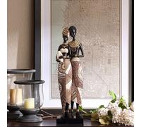 Statua africana, statuetta di donna , ornamento estetico, scultura d'arte