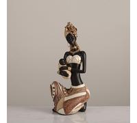 Statua africana, statuetta di donna , ornamento estetico, scultura d'arte