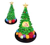 Statua Albero di Natale - Statue che Si Illuminano per Interni | Con Babbo Natale All'interno,Per Sala Da Pranzo Mensola E