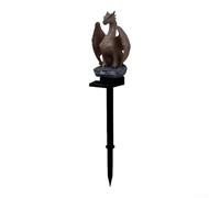 Statua all'aperto del drago 41cm LED solare per il percorso del prato inglese