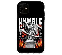 Statua Angelo Umile Fiamma Santa Cristiana Streetwear Custodia per iPhone 11