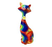 Statua Animale Da Ufficio - Resina Animale Cat Sculpture Home Decor - Colorful Dekerphers Display Ornamento KeepSake Per Adolescenti Collettori Adulti Amori Per Animali Domestici Amici Di Fa