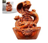 Statua 'anno del serpente, statuetta di serpente del capodanno cinese - Statuetta di serpente cinese di Capodanno,Decorazione serpente tradizionale versatile per spazio di lavoro, auto, sala