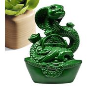 Statua 'anno del serpente, statuetta di serpente di Capodanno cinese, statuetta di serpente cinese di Capodanno - Figure di serpente da tavolo fortunato per soggiorno, spazio di lavoro, auto, sa