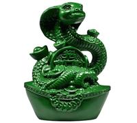 Statua 'Anno del Serpente,Statuina di Serpente del Nuovo Anno Cinese,Figura di serpente tradizionale in legno - Decorazione di serpente tradizionale multiuso per area di lavoro, auto, s