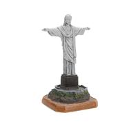 Statua Artistica - Scultura Decorativa da scrivania, Statua del Cristo Redentore, Scultura Artigianale in Resina, Edificio Storico di Rio de Janeiro, Oggetti da Collezione per la casa