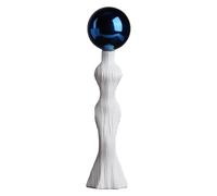 Statua astratta in resina a forma di ragazza, decorazione moderna per la casa, ornamenti artistici per camera da letto, artigianato unico da scrivania, finitura arancione vivace per un tocco di stile