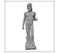 Statua Bronzi di Riace in marmo cemento per esterno interno giardino vintage