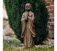 Statua Buddha monaco feng shui statua in pietra 71 cm 29 kg oro cemento antigelo