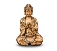 Statua Buddha Oro Meditazione - Statuetta Decorativa Zen e Feng Shui - Porta Spiritualità al Tuo Interno e un'atmosfera Rilassante - Statua Portafortuna - Altezza: 12 cm - Zen'Light