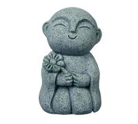 Statua Buddha Piccola | Statua in Pietra da Giardino Buddha | Scultura Calmante, Ornamento Buddhista Zen Per La Meditazione, La Stanza Yoga, La Casa, L'Acquario, La Vasca Per Pesci E La