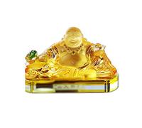 Statua Buddha Statua del Buddha Maitreya Buddha Statua Metallica Decorazione Dell'ufficio Domestica della Decorazione dell'automobile Preghi for La Benedizione Buddha 6.3x3.94x3.94 Pollici Regali Art