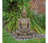 Statua Buddha tailandese statua in pietra 80 cm 75 kg oro cemento antigelo