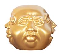 Statua buddista decorativa da tavolo, modello di testa di Buddha, statuetta