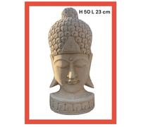 Statua Busto Buddha In Cemento e Polvere Di Marmo
