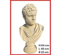 Statua Busto Romano Caracalla In Cemento E Polvere Di Marmo