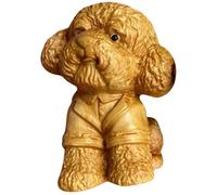 statua cane in intagliato, scultura cucciolo