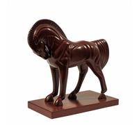 Statua Cavallo Decorativo Statuetta Scultura Ornamento Resina con Profilo Stilizzato E Corpo Levigato su Base Stabile Adatta a Salotto Studio, color to 1, Piccolo