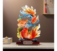 Statua cinese del pesce Feng Shui Carpa Carpa che salta per ufficio