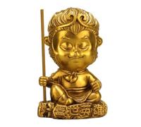Statua Cinese in Ottone del Re Scimmia, Decorazione per la casa Feng Shui, Statuetta Wukong, Statua del Viaggio di Sun Wukong in Occidente, in Ottone,