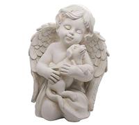 Statua commemorativa con cane, per interni ed esterni, 17,8 cm