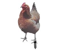 Statua Con Palo 17,4 X 31,5 Cm Simulazione 3d Palo Di Gallina In Acrilico Statue Di Pollo Realistiche Decorazione Della Fattoria Per Cortile Patio Prato (YKLU090B)