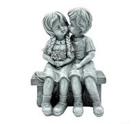 Statua Coppia Resina Bacio Romantic per giardino Esterno Statua | Design romantico, coppia che si bacia, tocco d', per ideale per giardini e spazi aperti
