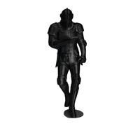 Statua corazzata per libreria medievale cavaliere per biblioteca e ufficio | Il materiale PLA resistente presenta un intricato design cavaliere, perfetto per la scrivania di casa e ufficio