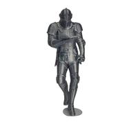 Statua corazzata per libreria medievale cavaliere per biblioteca e ufficio | Il materiale PLA resistente presenta un intricato design cavaliere, perfetto per la scrivania di casa e ufficio
