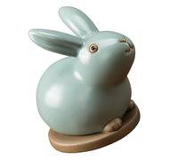 Statua Creativa Del Coniglietto Ornamento Pet Da Tè Accessori Per Il