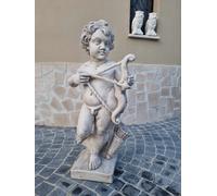 STATUA CUPIDO DIO DELL'AMORE EROS SCULTURA PER ESTERNO DA GIARDINO IN CEMENTO