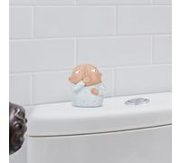 Statua da bagno con naso che tiene, decorazione per il bagno, scultura con