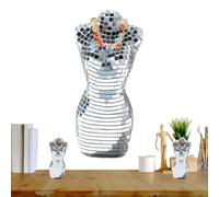 Statua da discoteca femminile, statua da discoteca,Statua a a specchio del corpo femminile | Decorazione artistica riflettente, ornamento per ufficio per soggiorno camera da letto