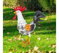 Statua da giardino 3D a forma di gallo, figurina di animale, ingresso,