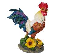 Statua da giardino a forma di gallo, figurina di pollo, scultura, modello