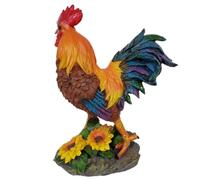 Statua da giardino a forma di gallo, figurina di pollo, scultura, modello