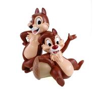 Decorazione 3D Disney da giardino, scoiattolo a strisce, chip & dale, altezza: 31 cm, in plastica, statuetta di scoiattolo e scoiattolo per il giardino, decorazione moderna per fan, decorazione da