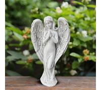 Statua da giardino con angelo, decorazione per esterni, altezza 18 cm, per