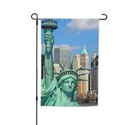 Statua da giardino della libertà a New York, stampa bandiere 30,5 x 45,7 cm, double face, decorazione stagionale per la casa e per tutte le stagioni