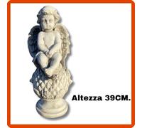 Statua da giardino in pietra cemento polvere di marmo scultura angelo putto
